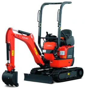 Kubota U10-5 microgrijver studio-foto